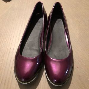 New Dr.Martens purple patent maroon ballet flats 7